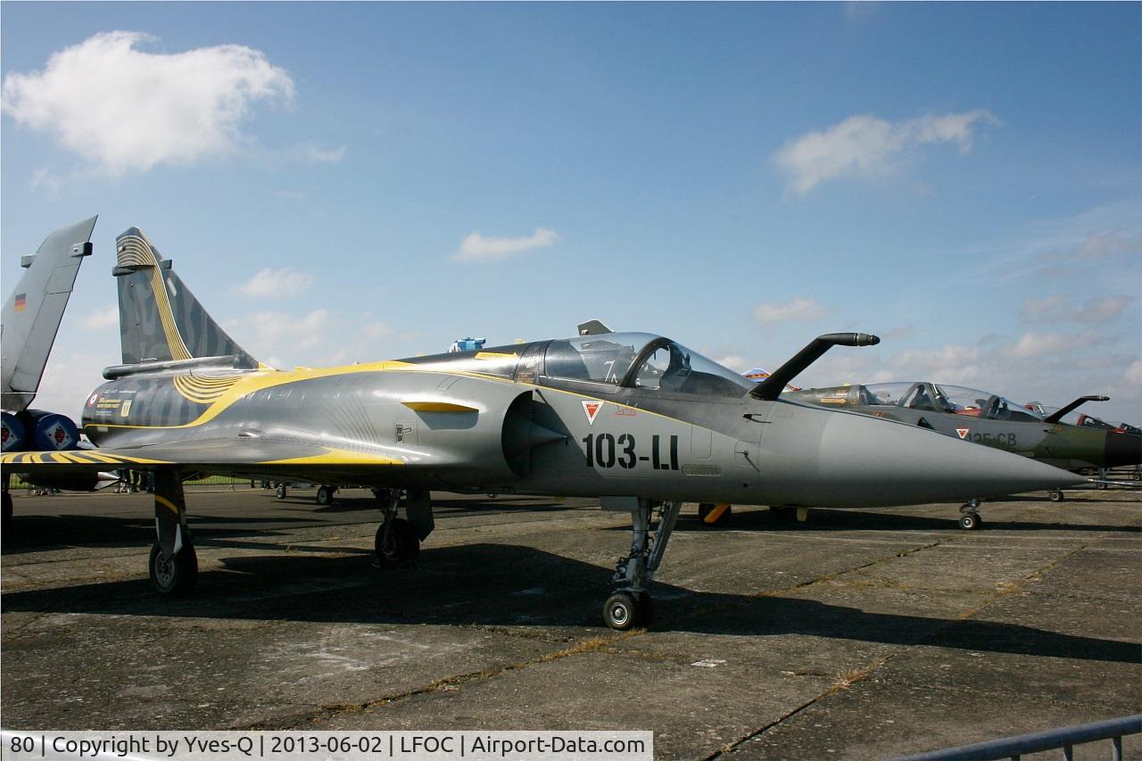80, Dassault Mirage 2000C C/N 322, Dassault Mirage 2000C (103-LI), Static display, Châteaudun Air Base 279 (LFOC) Open day 2013