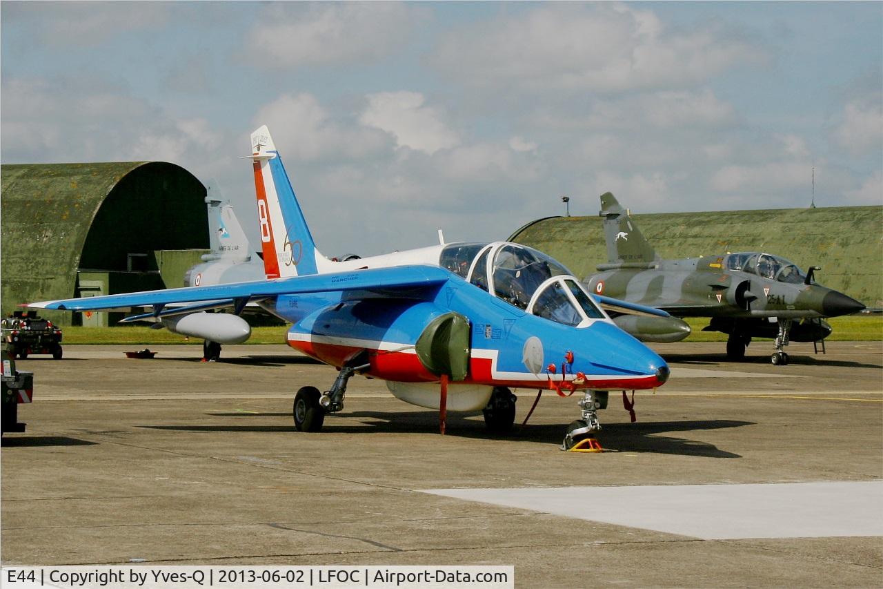 E44, Dassault-Dornier Alpha Jet E C/N E44, Dassault-Dornier Alpha Jet E (F-UHRE), Athos 08 of Patrouille De France 2013, Static Display, Chateaudun Air Base 279 (LFOC) Open day 2013