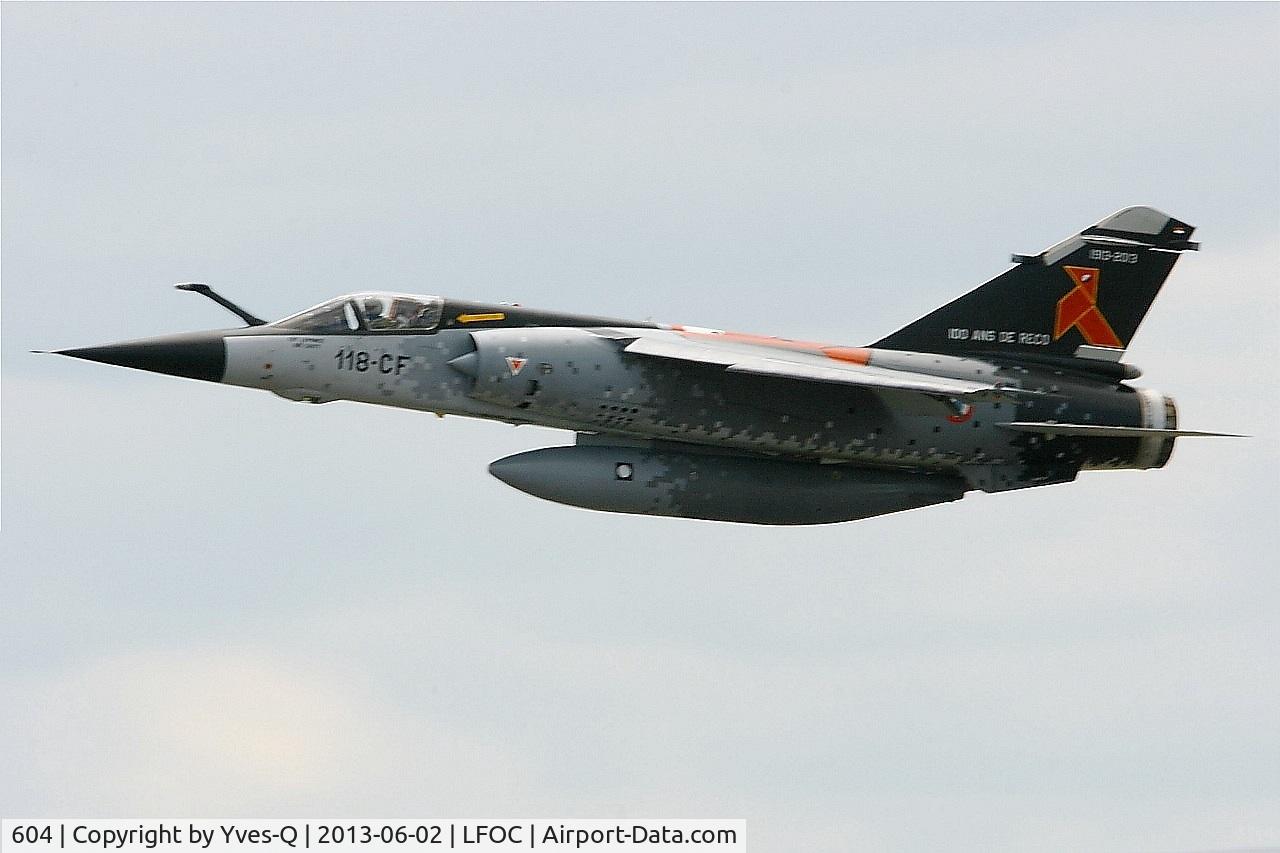 604, Dassault Mirage F.1CR C/N 604, French Air Force Dassault Mirage F1CR, Take off rwy 10, Châteaudun Air Base 279 (LFOC) Open day 2013