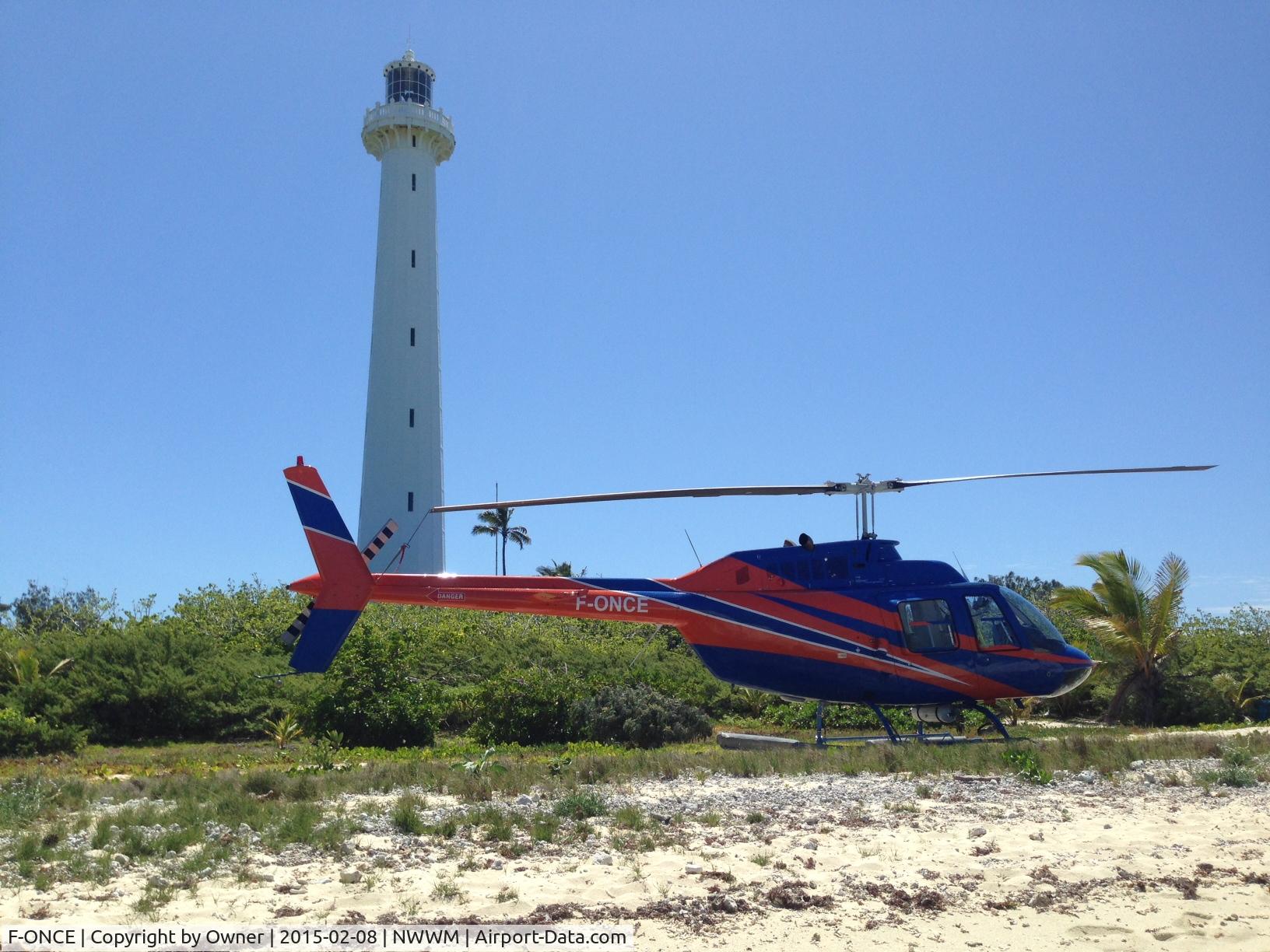 F-ONCE, 1987 Agusta AB-206B-3 JetRanger III C/N 8562, F-ONCE at Phare Amédée