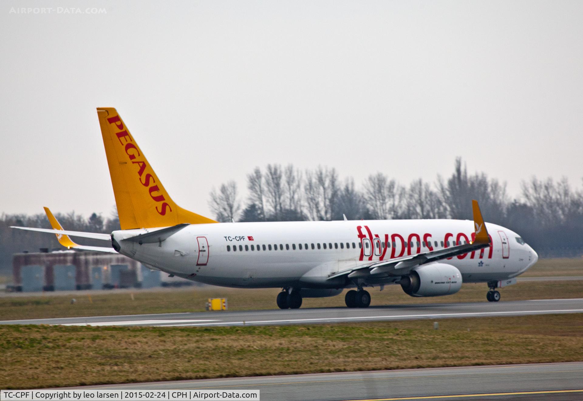 TC-CPF, 2012 Boeing 737-82R C/N 40879, Copenhagen Kastrup 24.2.15