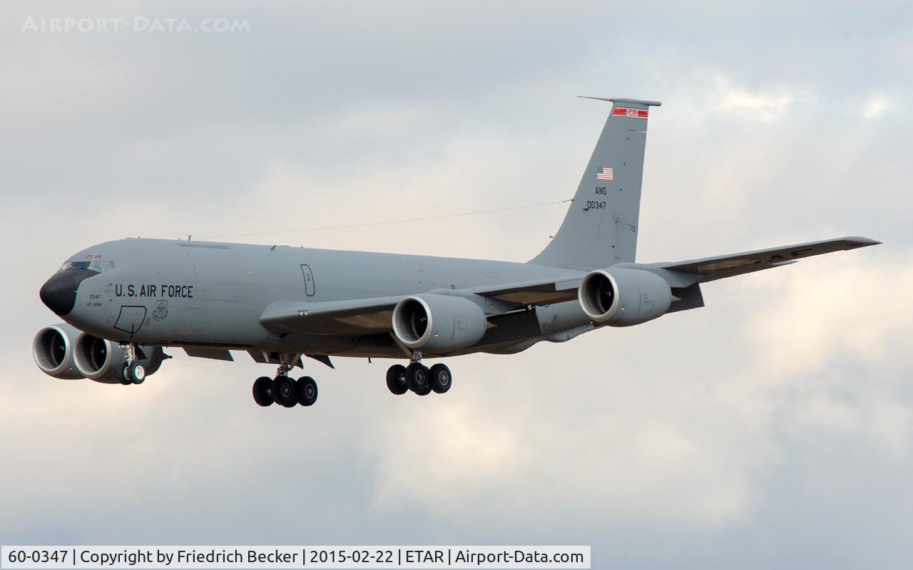 60-0347, 1960 Boeing KC-135R Stratotanker C/N 18122, on final RW26