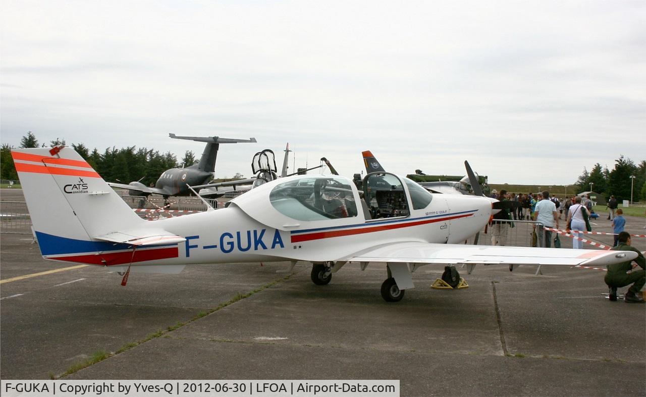 F-GUKA, Grob G-120AF C/N 85035, Grob G-120AF, Cassidian Aviation Training Services SAS, Static display, Avord Air Base (LFOA) Open day 2012