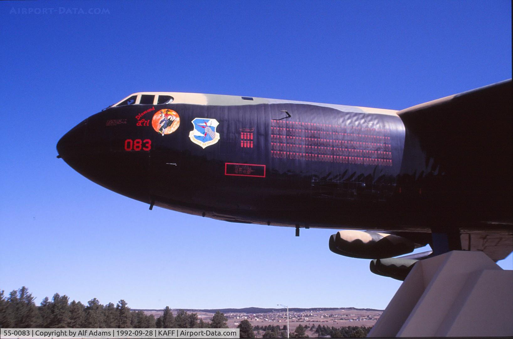 55-0083, 1955 Boeing B-52D Stratofortress C/N 17199, At the USAF Academy, Colorado Springs, Colorado in 1992.