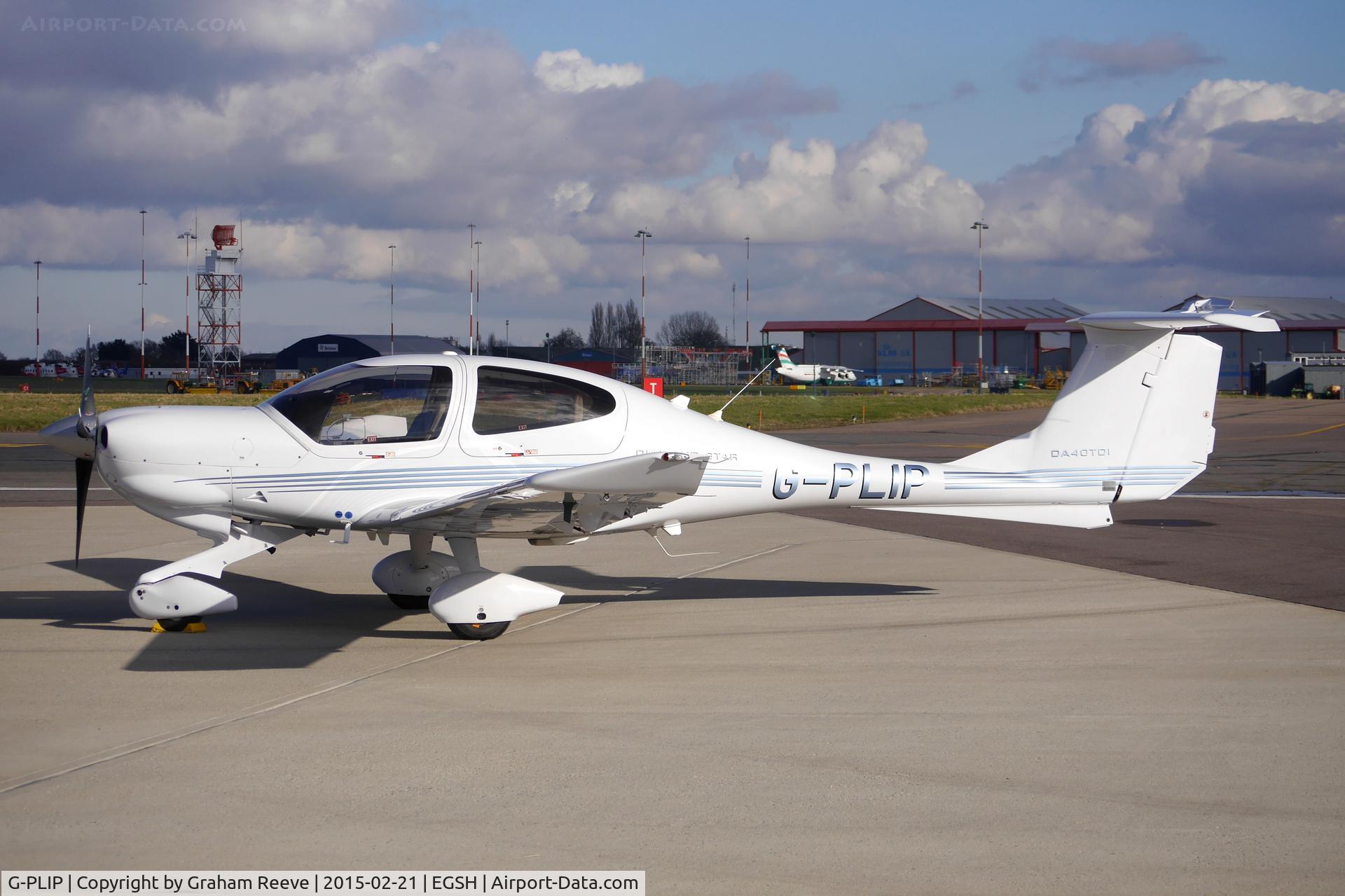 G-PLIP, 2008 Diamond DA-40 Diamond Star C/N 40.DS004, Parked at Norwich.