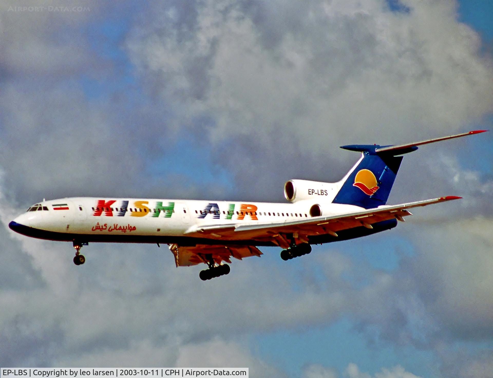 EP-LBS, 1991 Tupolev Tu-154M C/N 91A901, Copenhagen Kastrup 11.10.03