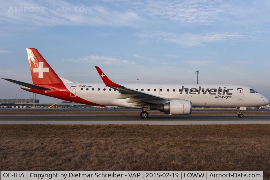 OE-IHA, 2009 Embraer 190LR (ERJ-190-100LR) C/N 19000285, Helvetic Embraer 190