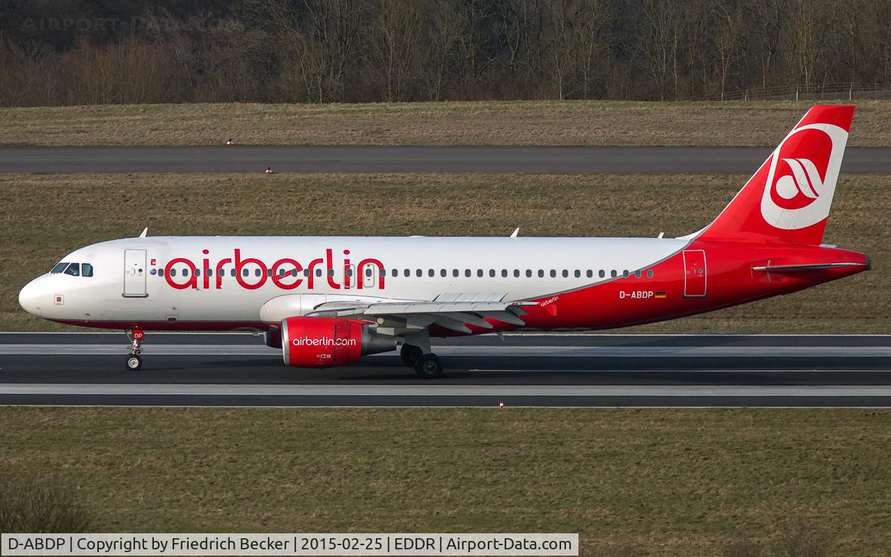D-ABDP, 2007 Airbus A320-214 C/N 3093, decelerating after touchdown
