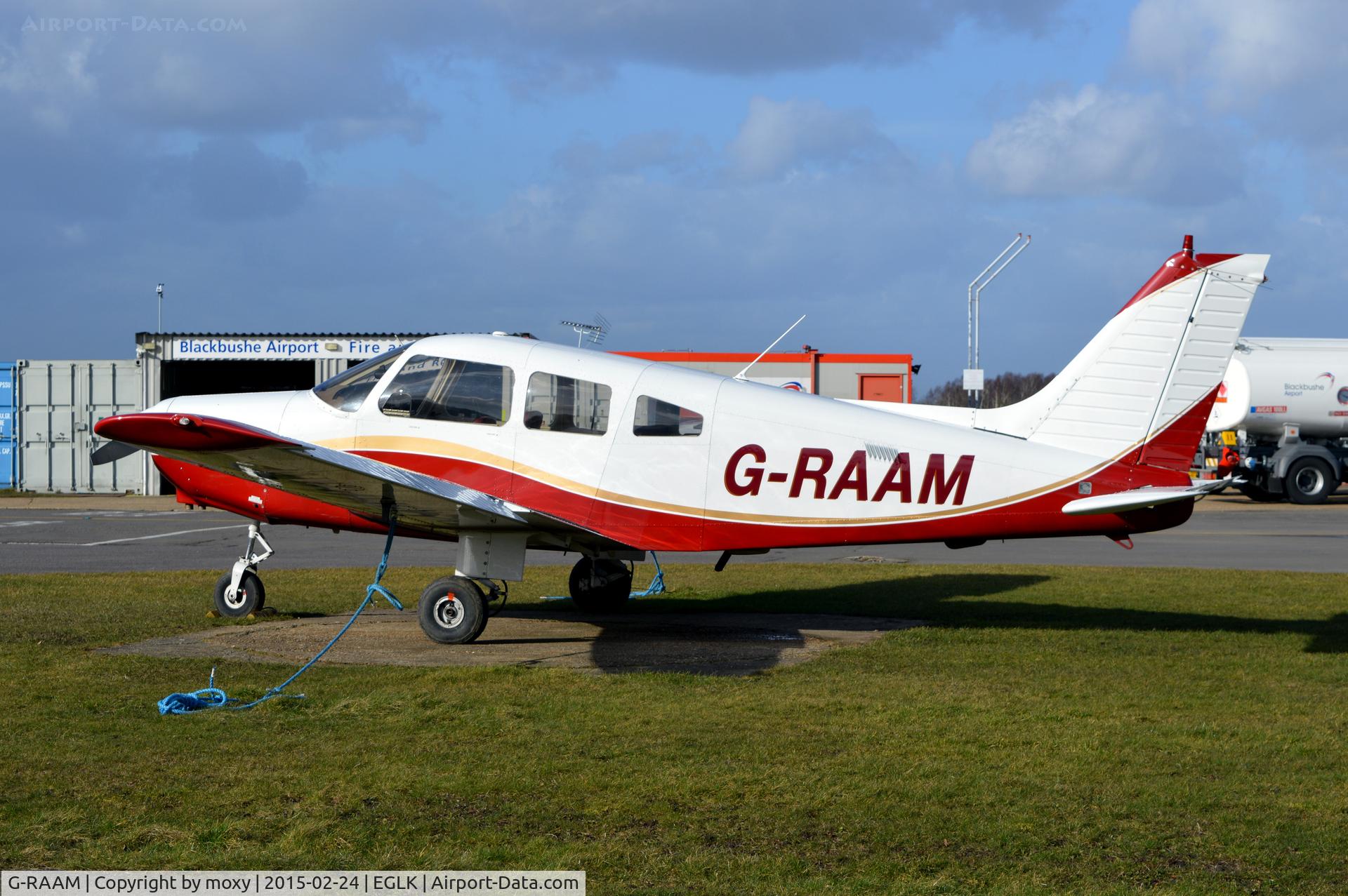 G-RAAM, 1980 Piper PA-28-161 Cherokee Warrior II C/N 28-8016276, Cherokee Warrior II at Blackbushe. Ex N8163R