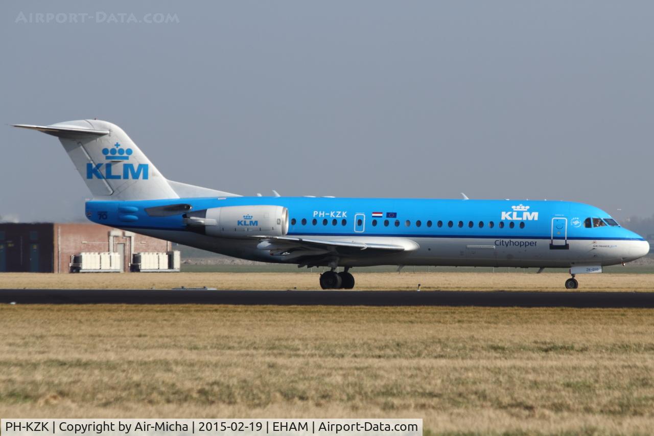 PH-KZK, 1997 Fokker 70 (F-28-0070) C/N 11581, KLM Cityhopper