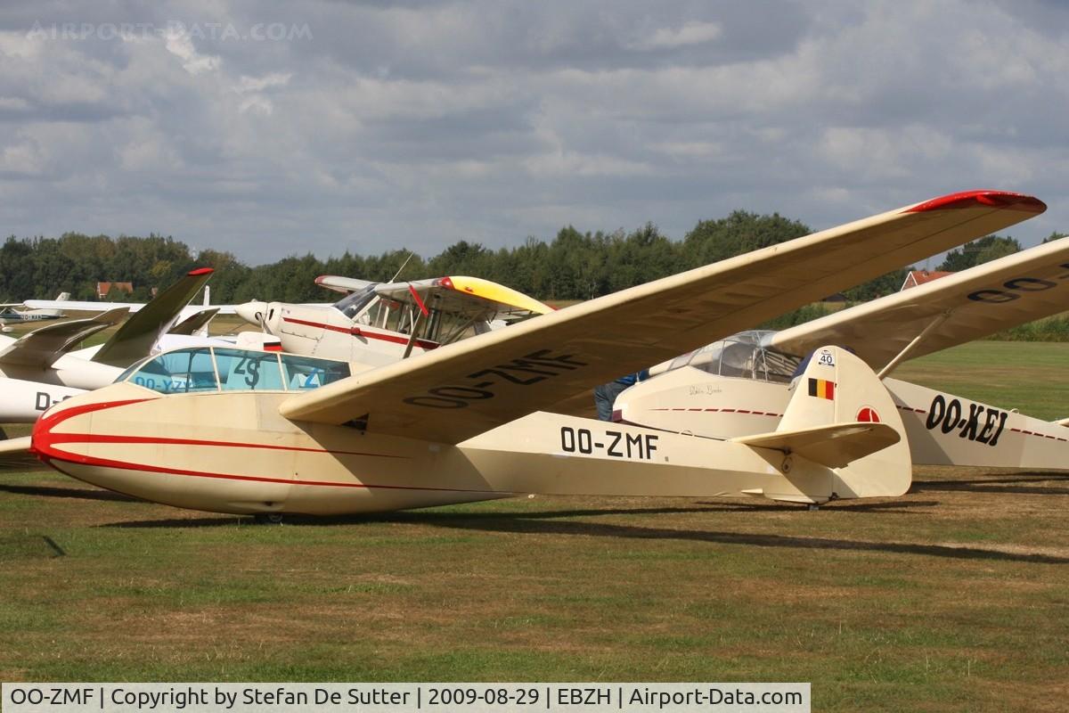OO-ZMF, 1953 Wolf Hirth Mu-13E Bergfalke 1 C/N 604, Open door weekend.