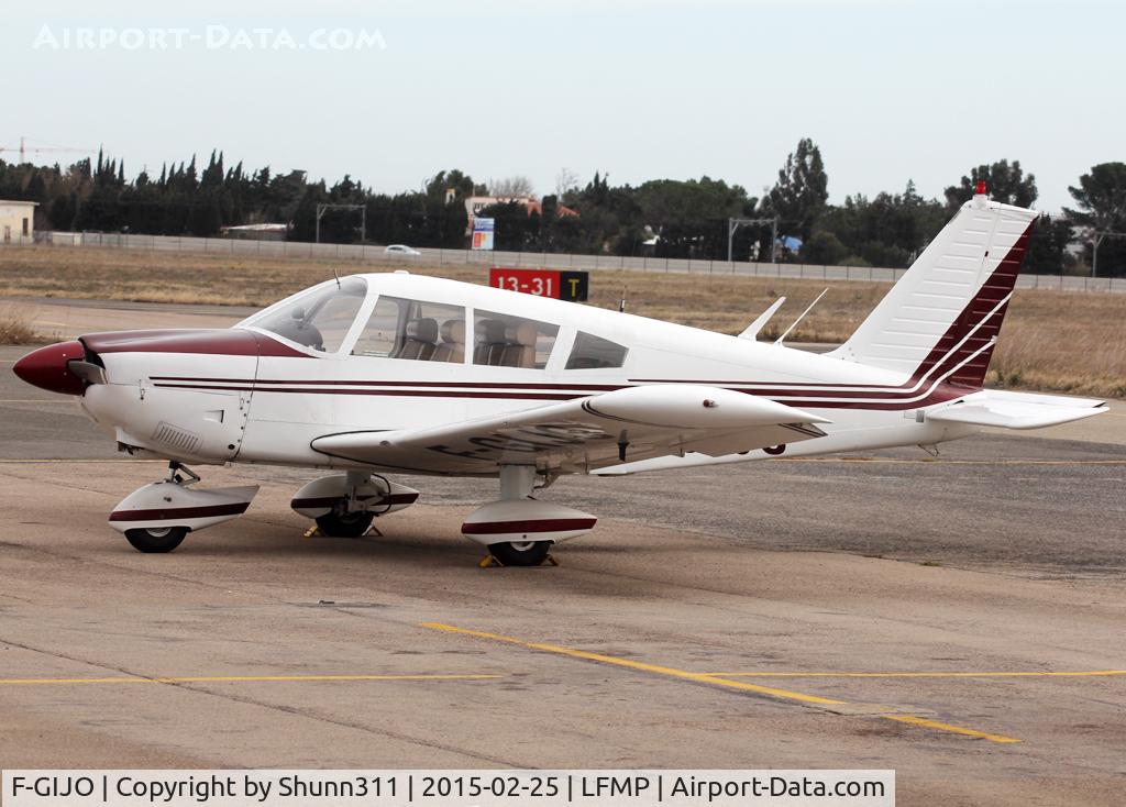 F-GIJO, Piper PA-28 180 C/N 25-5776, Parked at the Airclub...