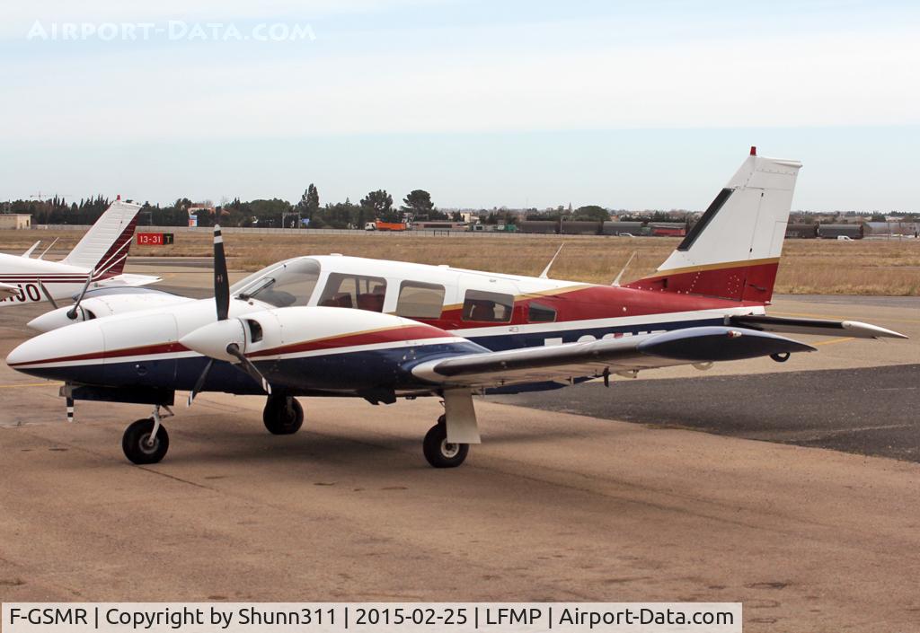 F-GSMR, Piper PA-34-200T Seneca II C/N 34-8070208, Parked at the Airclub...