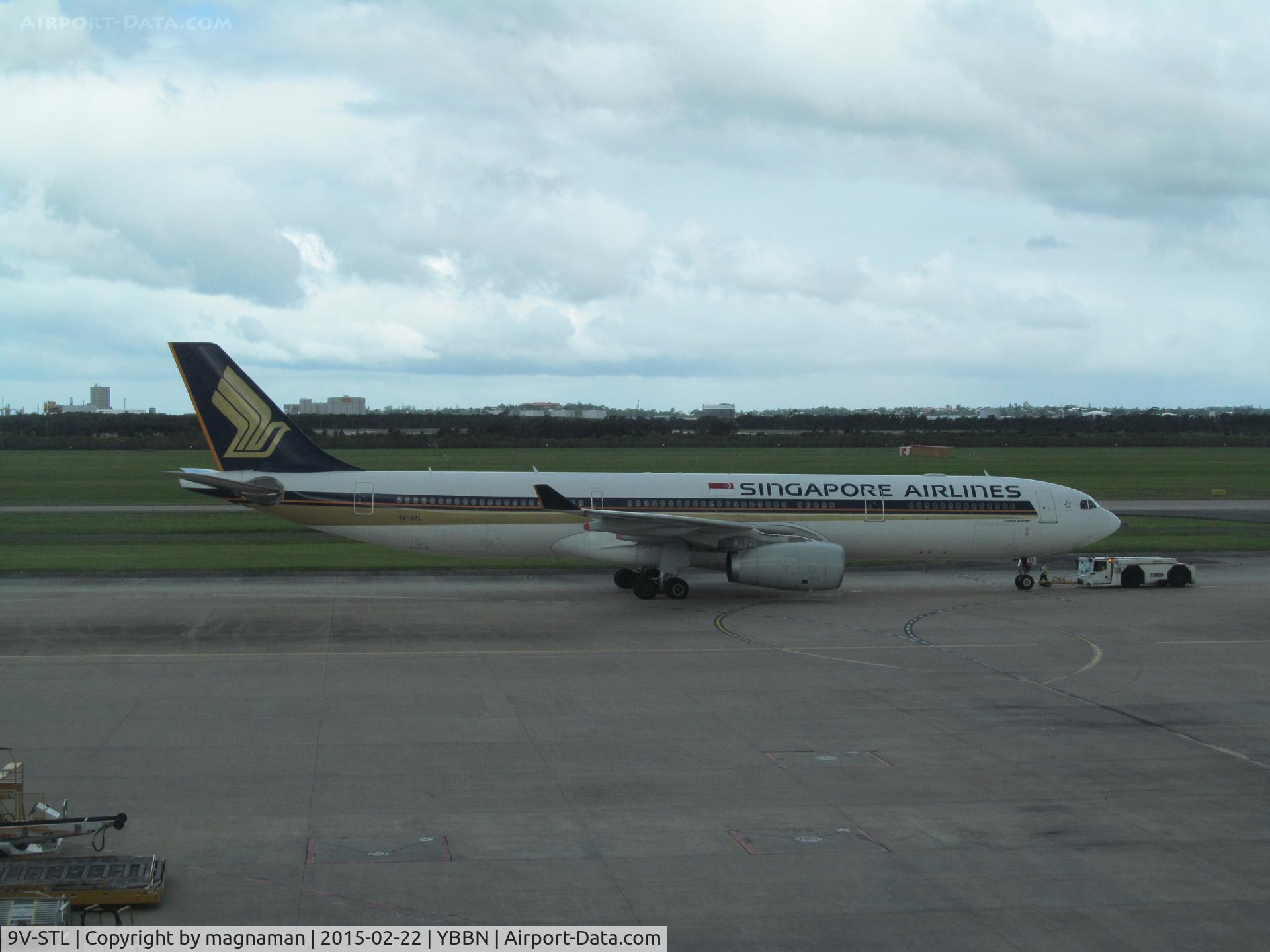 9V-STL, 2010 Airbus A330-343X C/N 1105, on push back from stand