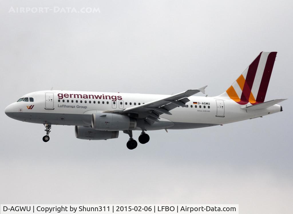 D-AGWU, 2013 Airbus A319-132 C/N 5457, Landing rwy 32L