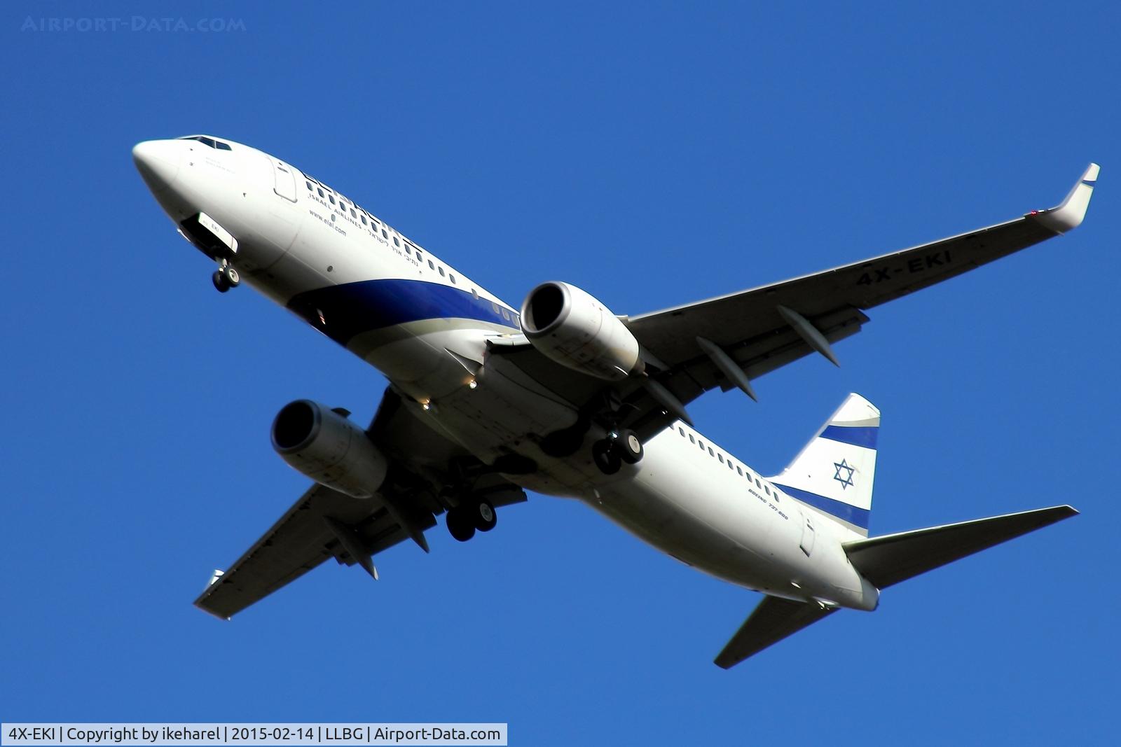 4X-EKI, 1999 Boeing 737-86N C/N 28587, Fly in from Rzezsow, Poland, landing on runway 30.