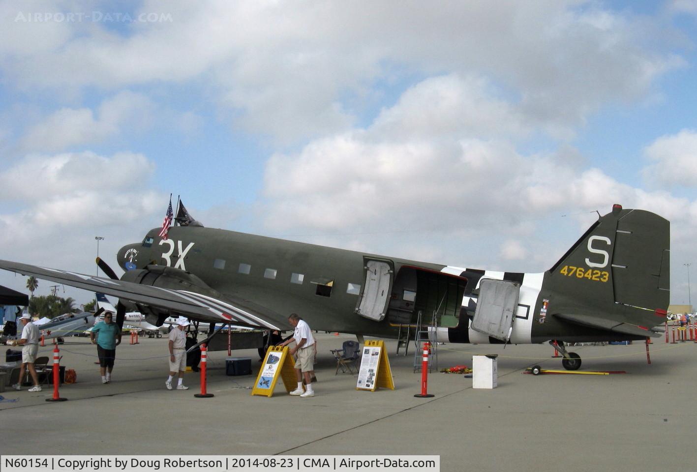 N60154, 1943 Douglas C-47B-25-DK Skytrain (Dakota III) C/N 16007/32755, 1943 Douglas DC-3C as C47B 'What's Up Doc?', two Pratt & Whitney R-1830-92 14 cylinder radials 1,200 Hp each