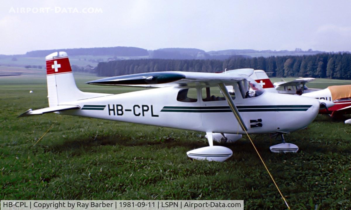 HB-CPL, 1956 Cessna 172 C/N 29046, Cessna 172 [29046] Triengen~HB 11/09/1981. From a slide.