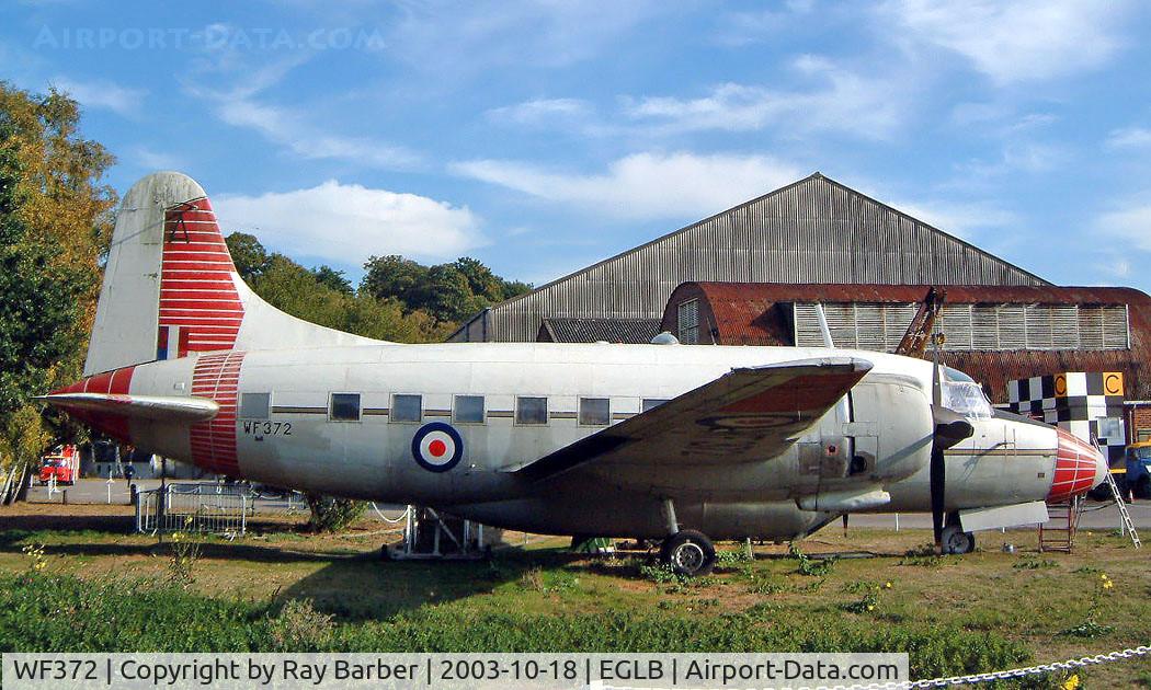 WF372, 1952 Vickers Varsity T.1 C/N 531, Vickers Varsity T.1 [531] (Royal Air Force) Weybridge~G 18/10/2003