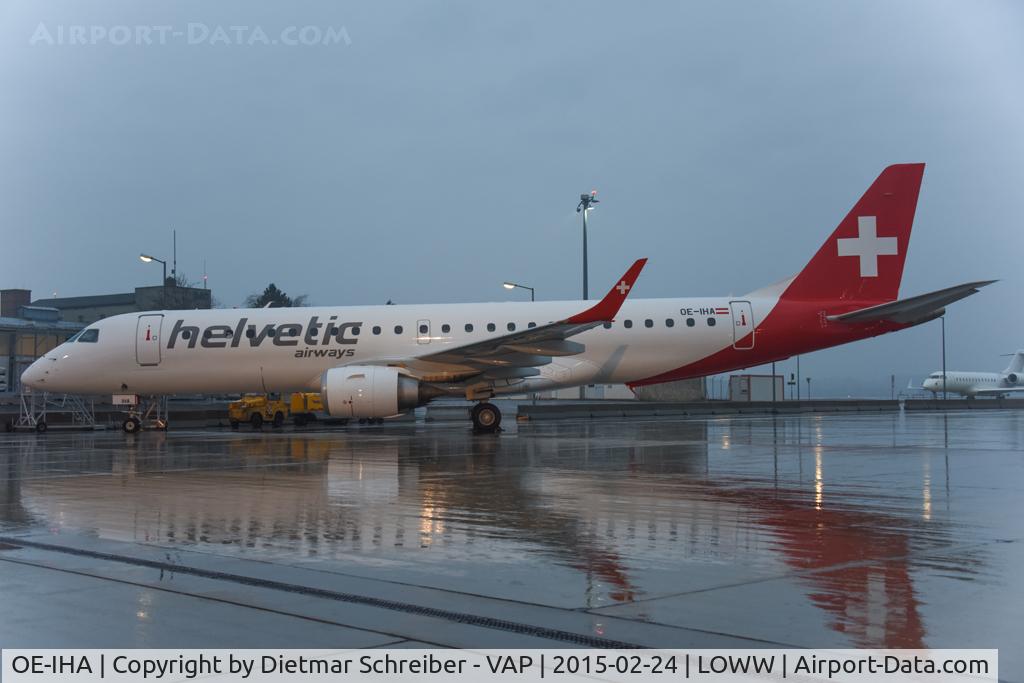 OE-IHA, 2009 Embraer 190LR (ERJ-190-100LR) C/N 19000285, Helvetic Embraer 190