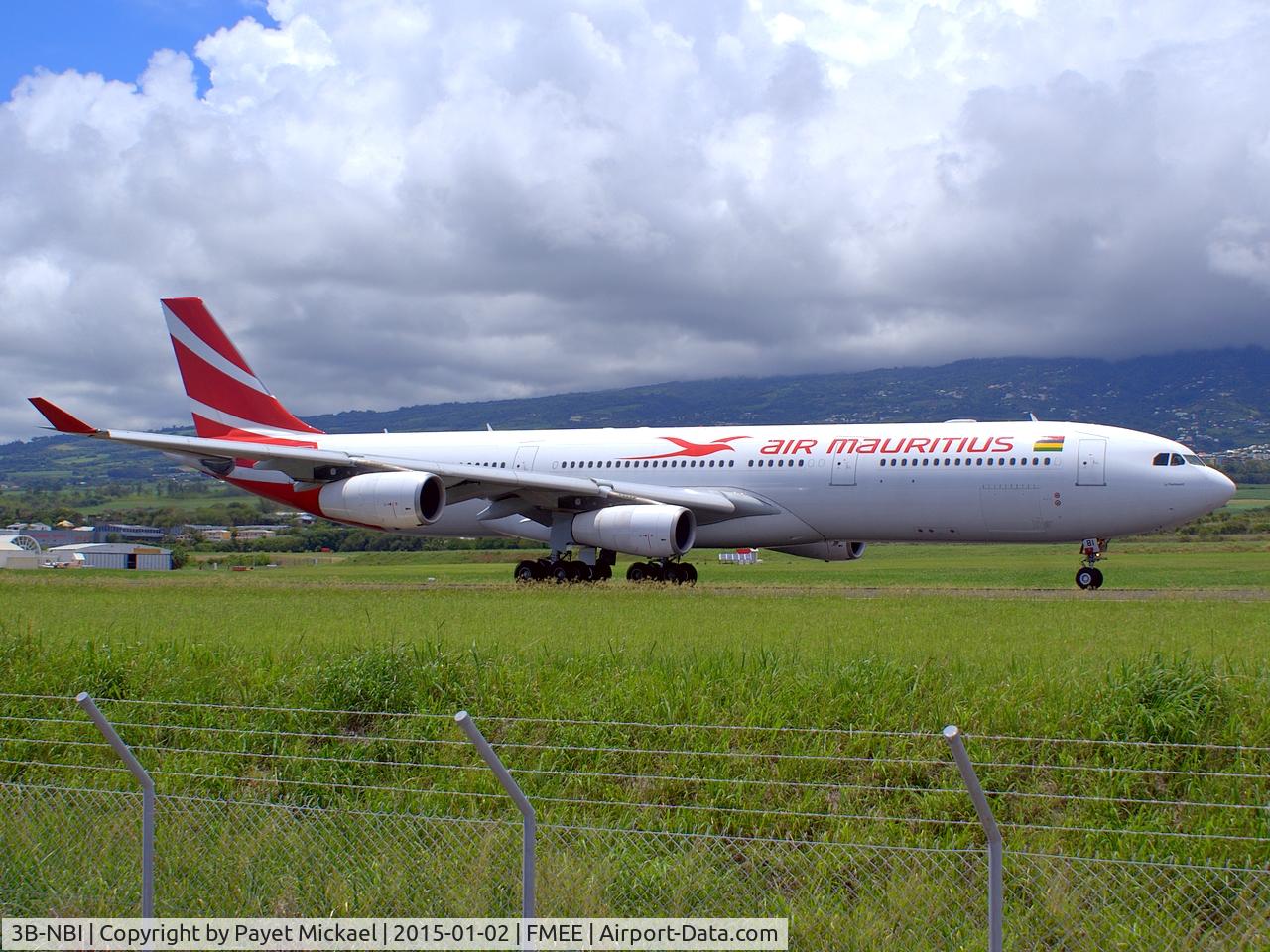 3B-NBI, 2006 Airbus A340-313X C/N 793, Landing rwy 30