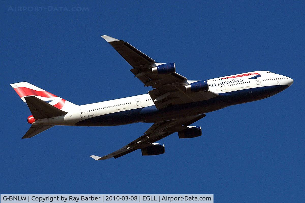 G-BNLW, 1992 Boeing 747-436 C/N 25432, Boeing 747-436 [25432] (British Airways) Home~G 08/03/2010. Departing from 09's