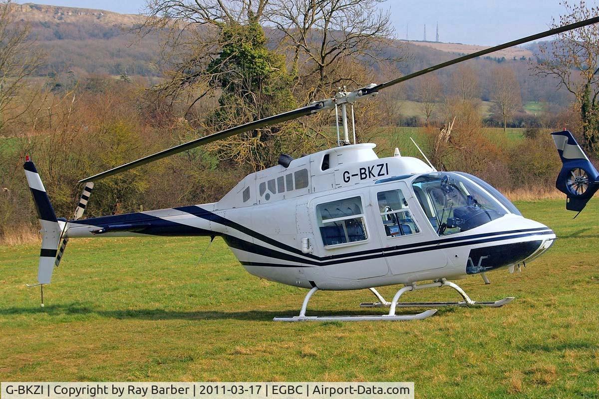 G-BKZI, 1967 Bell 206B JetRanger III C/N 118, Bell 206B Jet Ranger II [118] Cheltenham Racecourse~G 17/03/2011