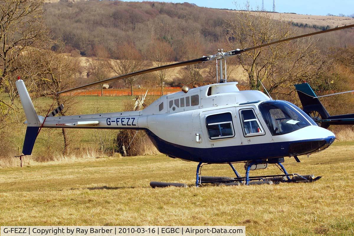 G-FEZZ, 1970 Agusta AB-206B JetRanger II C/N 8317, Agusta-Bell AB.206B Jet Ranger II [8317] (Helicopter Services) Cheltenham Racecourse~G 16/03/2010