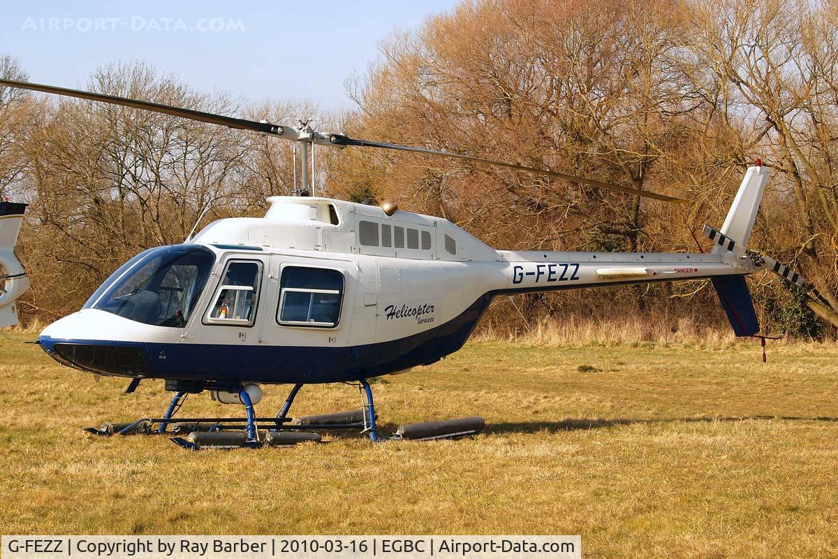 G-FEZZ, 1970 Agusta AB-206B JetRanger II C/N 8317, Agusta-Bell AB.206B Jet Ranger II [8317] (Helicopter Services) Cheltenham Racecourse~G 16/03/2010