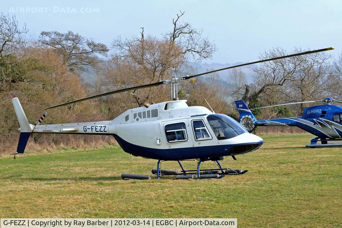 G-FEZZ, 1970 Agusta AB-206B JetRanger II C/N 8317, Agusta-Bell AB.206B Jet Ranger II [8317] (Helicopter Services) Cheltenham Racecourse~G 14/03/2012