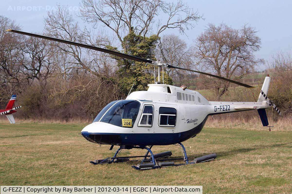 G-FEZZ, 1970 Agusta AB-206B JetRanger II C/N 8317, Agusta-Bell AB.206B Jet Ranger II [8317] (Helicopter Services) Cheltenham Racecourse~G 14/03/2012