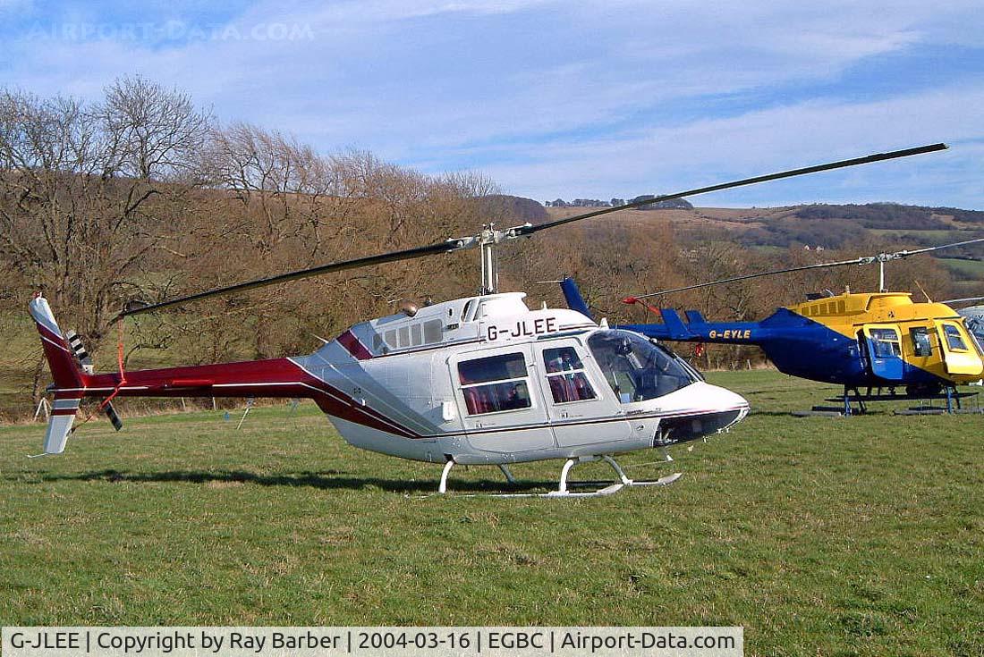 G-JLEE, 1978 Agusta AB-206B JetRanger II C/N 8588, Agusta-Bell AB.206B3 Jet Ranger III [8588] Cheltenham Racecourse~G 16/03/2004