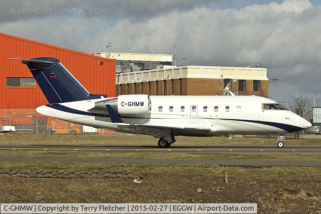 C-GHMW, 2008 Bombardier Challenger 605 (CL-600-2B16) C/N 5796, 2008 Bombardier CL-600-2B16, c/n: 5796 at Luton