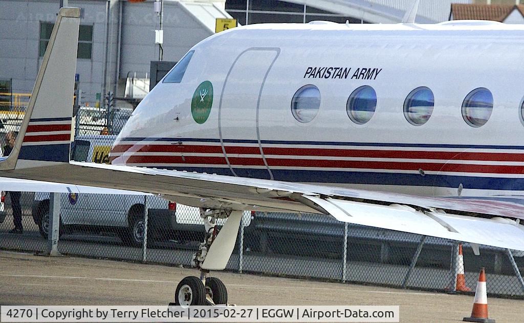4270, 2012 Gulfstream Aerospace GIV-X (G450) C/N 4270, 2012 Gulfstream Aerospace GIV-X (G450), c/n: 4270
of Pakistan Army at Luton