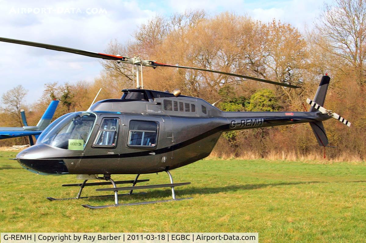 G-REMH, 2007 Bell 206B JetRanger III C/N 4626, Bell 206B3 Jet Ranger III [4626] Cheltenham Racecourse~G 18/03/2011