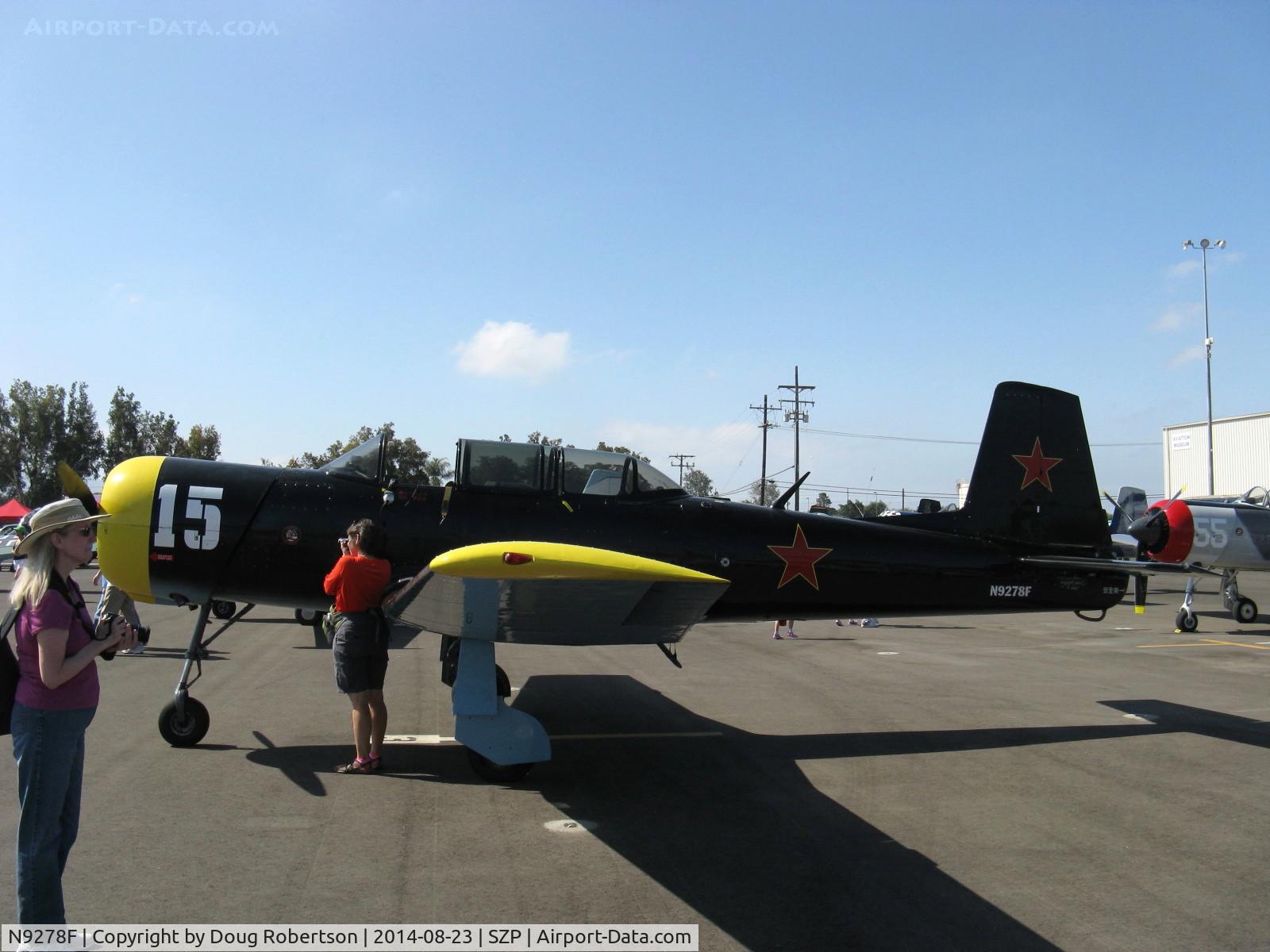 N9278F, 1964 Nanchang CJ-6A C/N 1032018, 1964 Nanchang China CJ-6A, Huosai 6A 9 cylinder radial 285 Hp, visitor formerly based at SZP