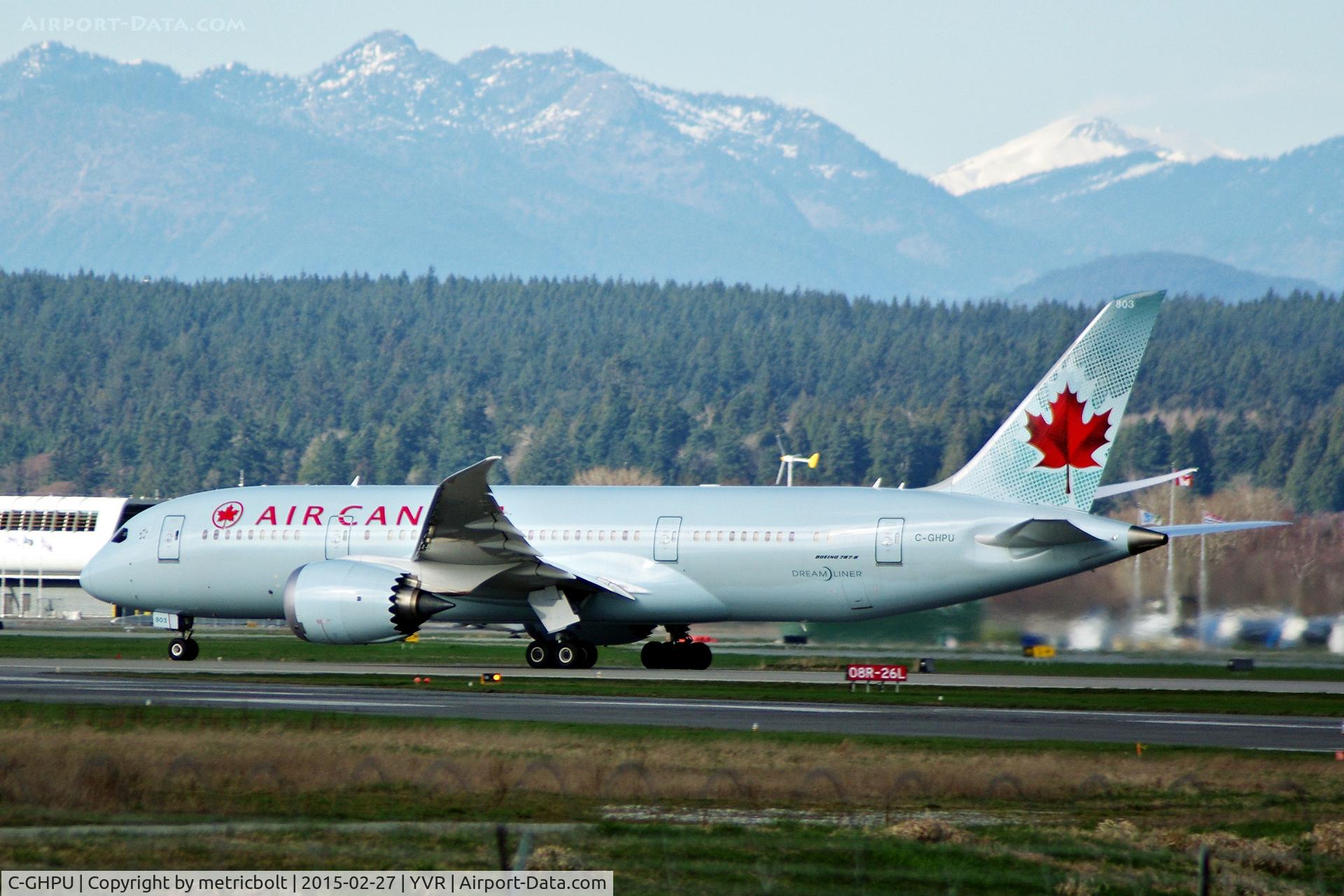 C-GHPU, 2014 Boeing 787-8 Dreamliner C/N 35259, Departure from Vancouver