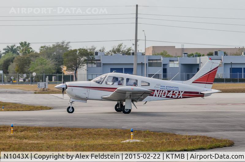 N1043X, 1975 Piper PA-28R-200 C/N 28R-7535224, Miami Executive Airport