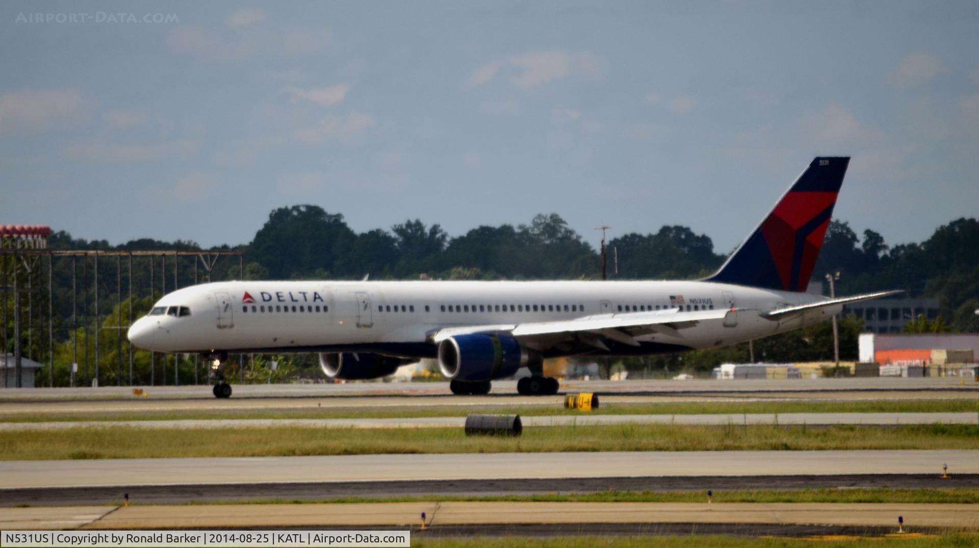 N531US, 1988 Boeing 757-251 C/N 23846, Landing Atlanta