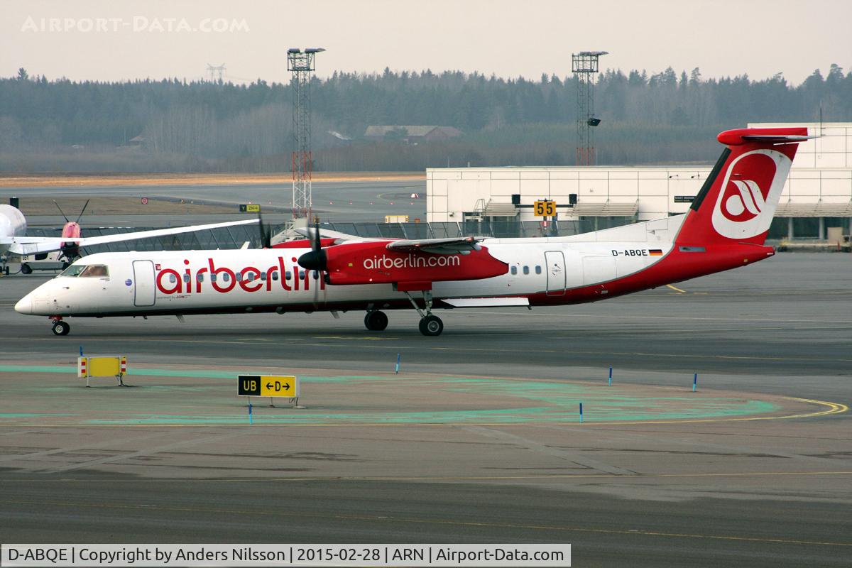 D-ABQE, 2009 De Havilland Canada DHC-8-402Q Dash 8 C/N 4239, Taxiing out  for departure to Berlin-Tegel.