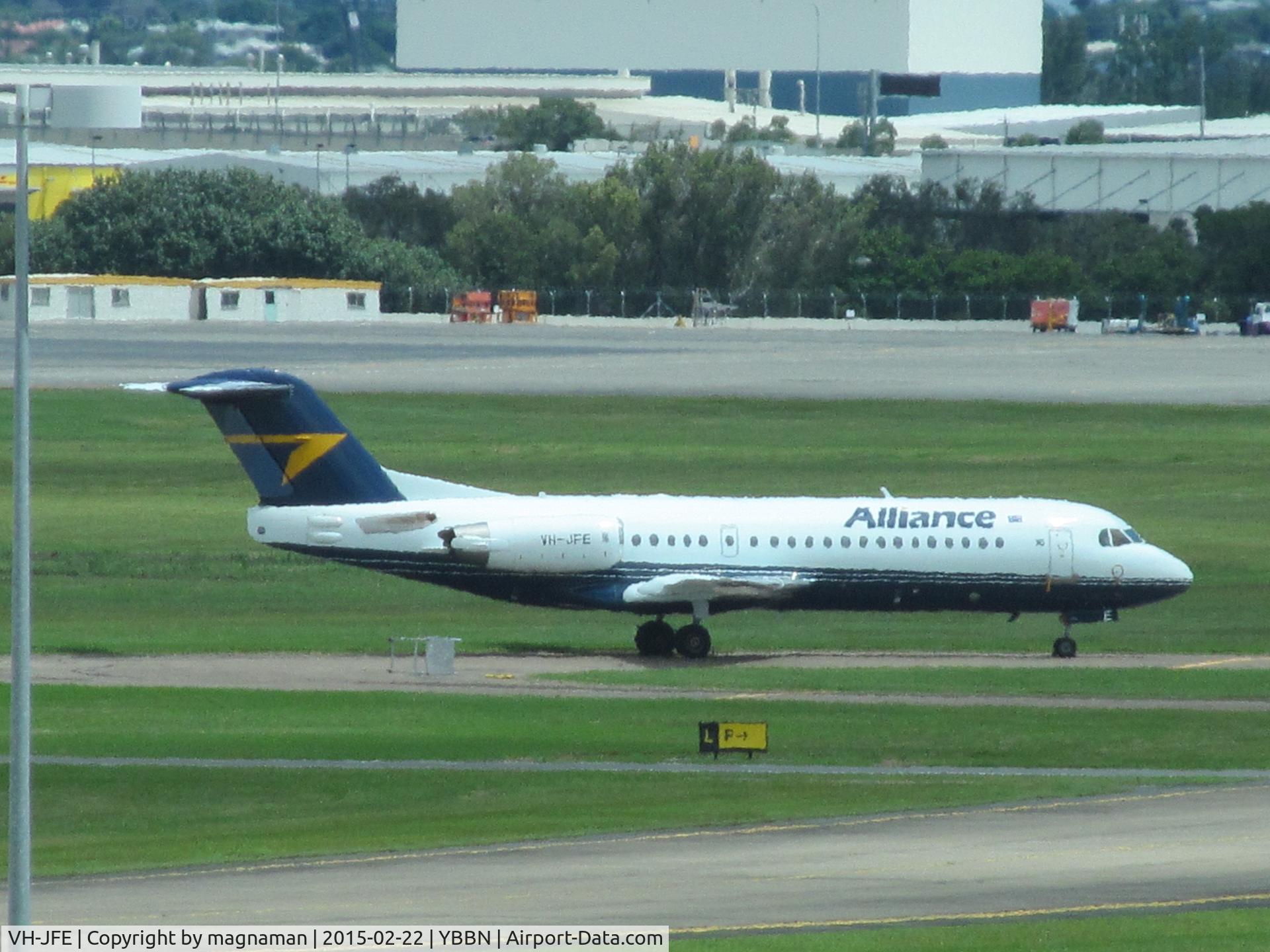 VH-JFE, 1995 Fokker 70 (F-28-0070) C/N 11545, Parked up on taxyway