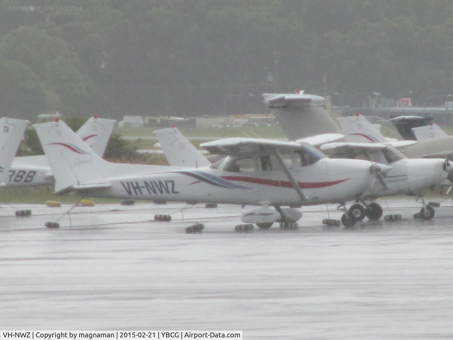 VH-NWZ, Cessna 172 C/N 172-80933, on wet GA ramp