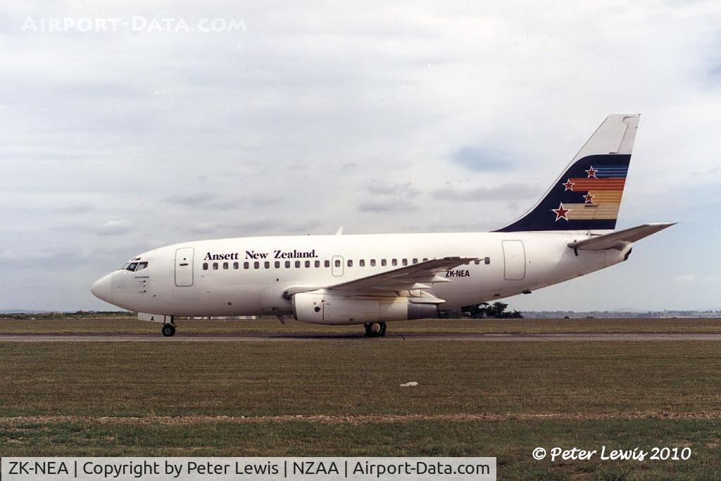 ZK-NEA, 1967 Boeing 737-130 C/N 19013, Bilmans Management Ltd., Christchurch (t/a Ansett NZ)