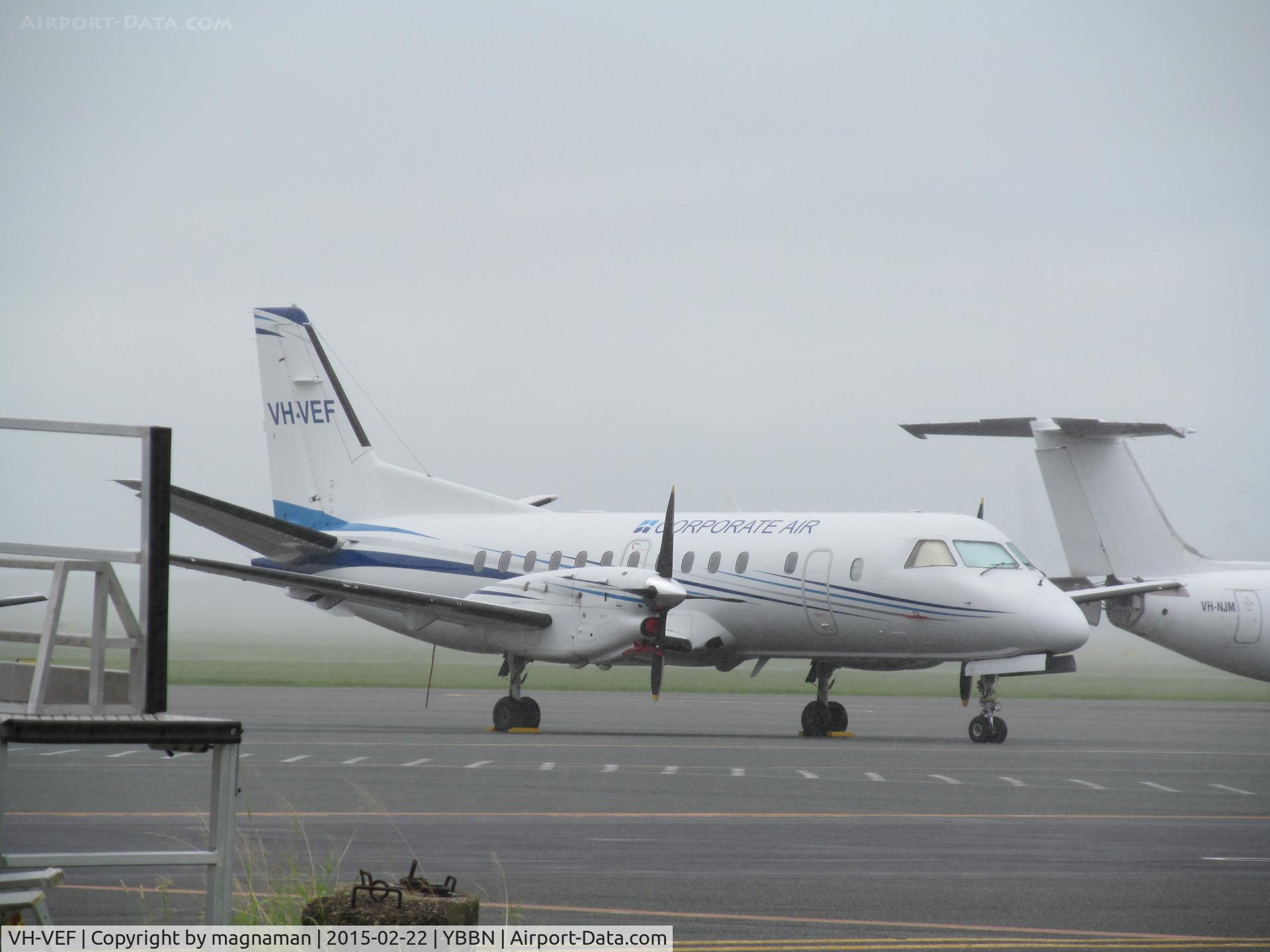 VH-VEF, Saab 340B C/N 340B-252, on GA ramp