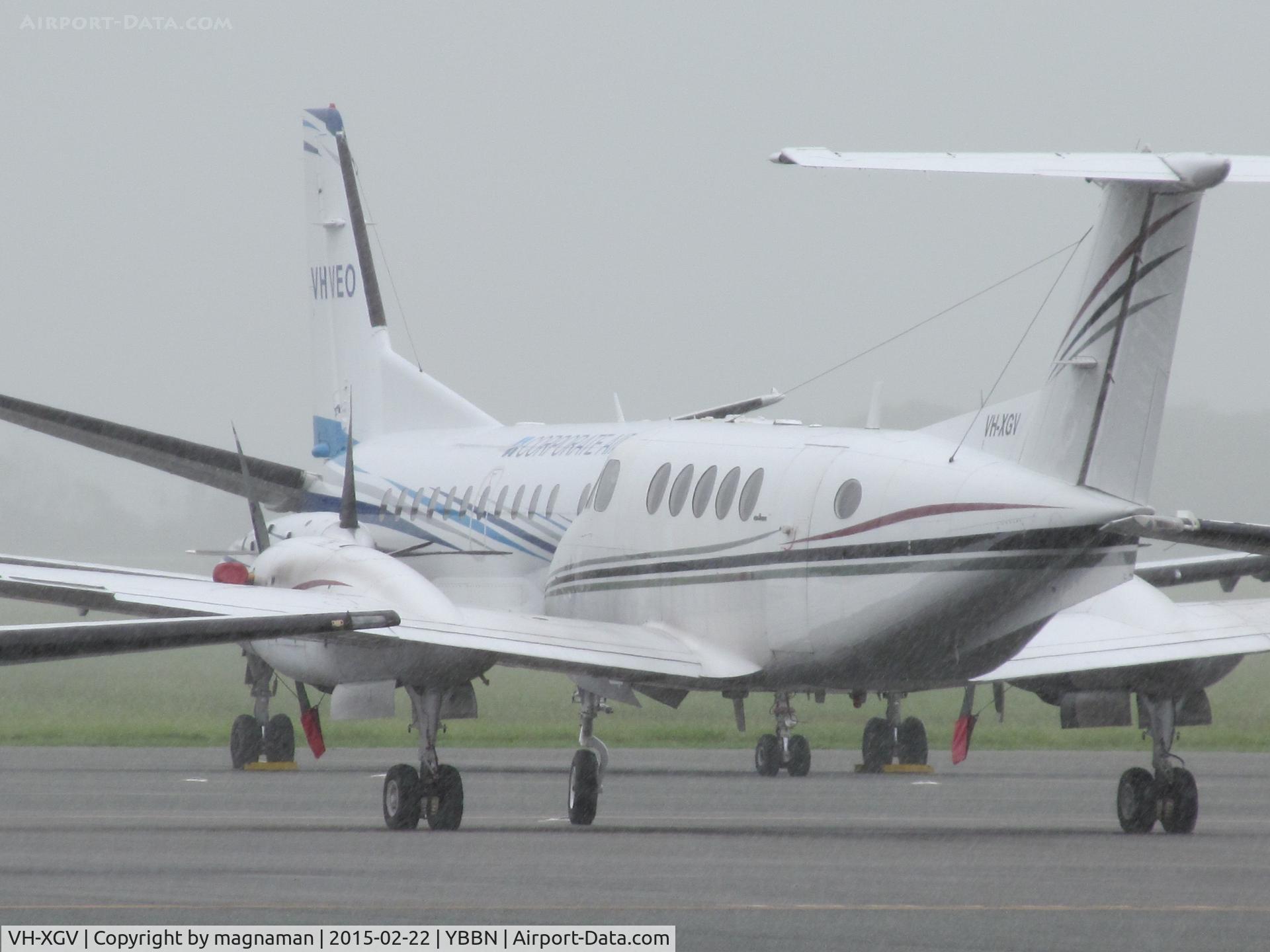 VH-XGV, Beech B200 King Air C/N BB-1230, on GA ramp at BNE