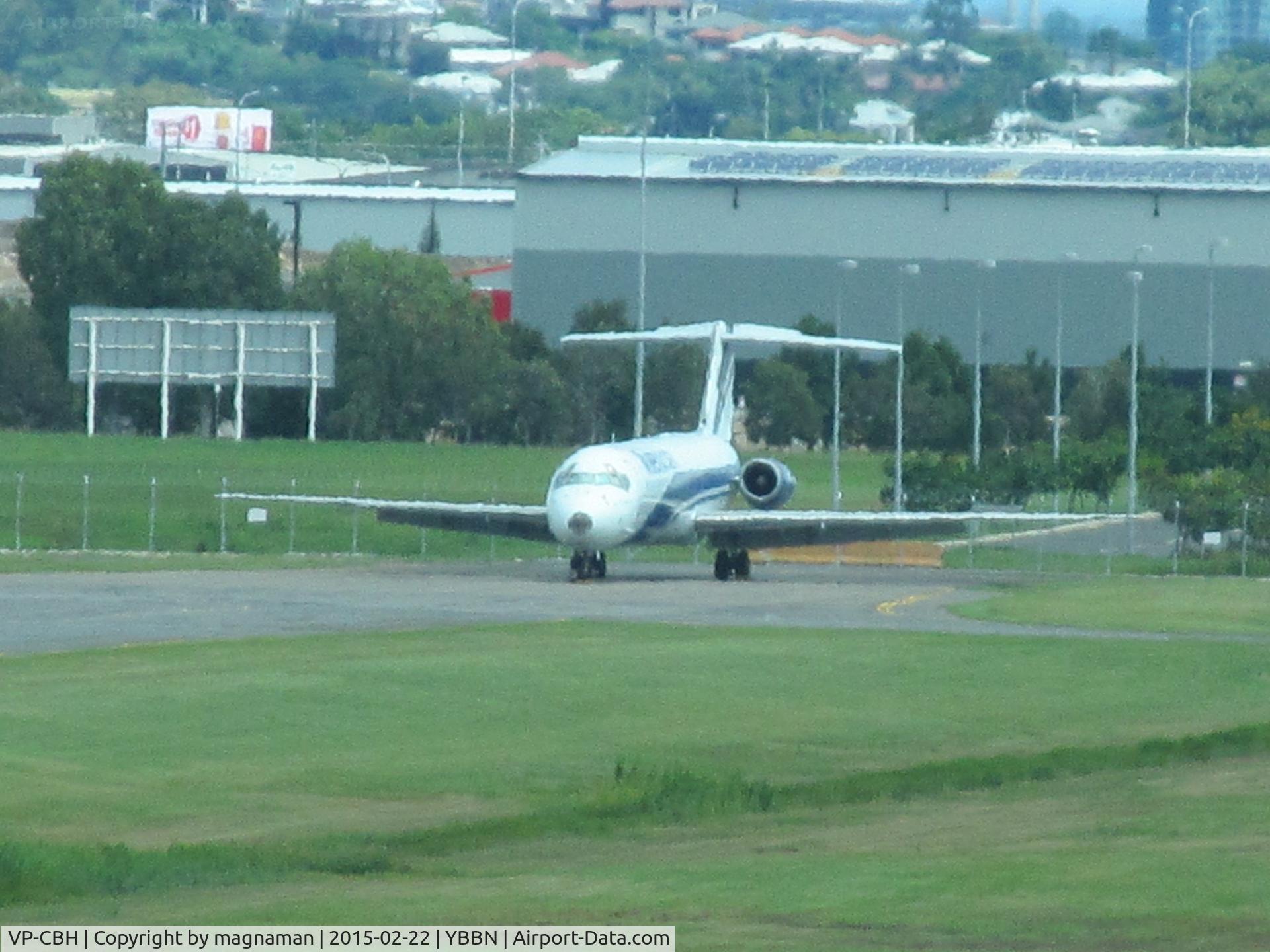 VP-CBH, 1997 McDonnell Douglas MD-82 (DC-9-82) C/N 53577, stored at YBBN - now at southern end of airfield. Easy to see from international terminal first floor check in area.