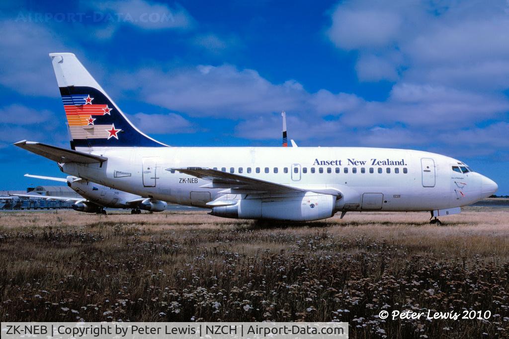 ZK-NEB, 1967 Boeing 737-130 C/N 19015, Bilmans Management Ltd., Christchurch (t/a Ansett NZ)