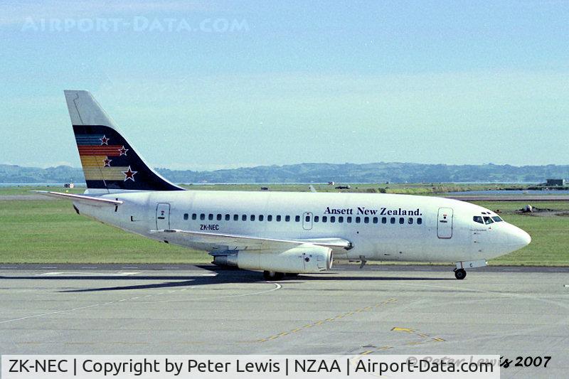 ZK-NEC, 1968 Boeing 737-130 C/N 19016, Bilmans Management Ltd., Christchurch (t/a Ansett NZ)