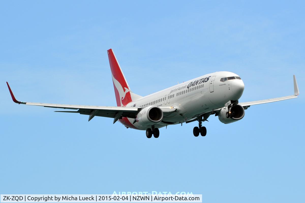 ZK-ZQD, 2011 Boeing 737-838 C/N 34203, At Wellington