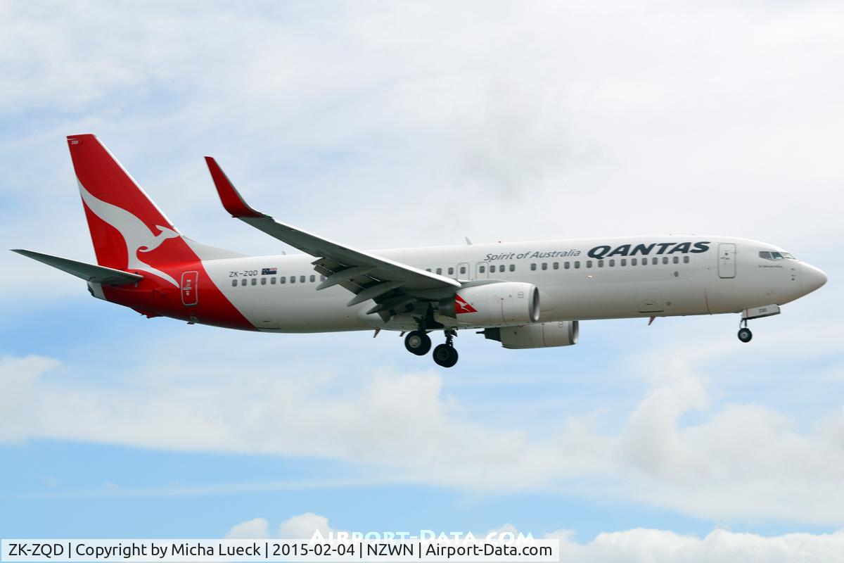 ZK-ZQD, 2011 Boeing 737-838 C/N 34203, At Wellington
